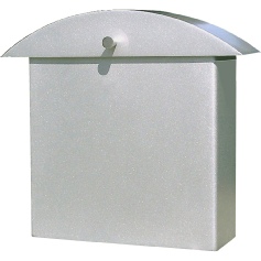 houseArt Monet mailbox - bright silver