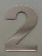 bFuller house number - brushed stainless