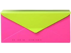 houseArt No 10. Letterbox - bougainvillea pink & key lime combo