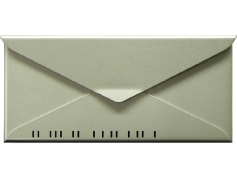houseArt No. 10 Letterbox - bright silver